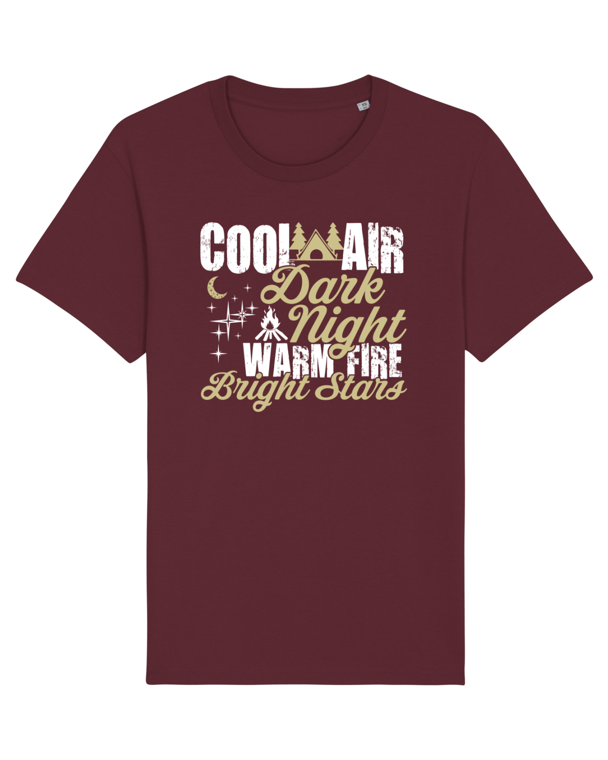 Tricou mânecă scurtă Unisex Rocker Burgundy