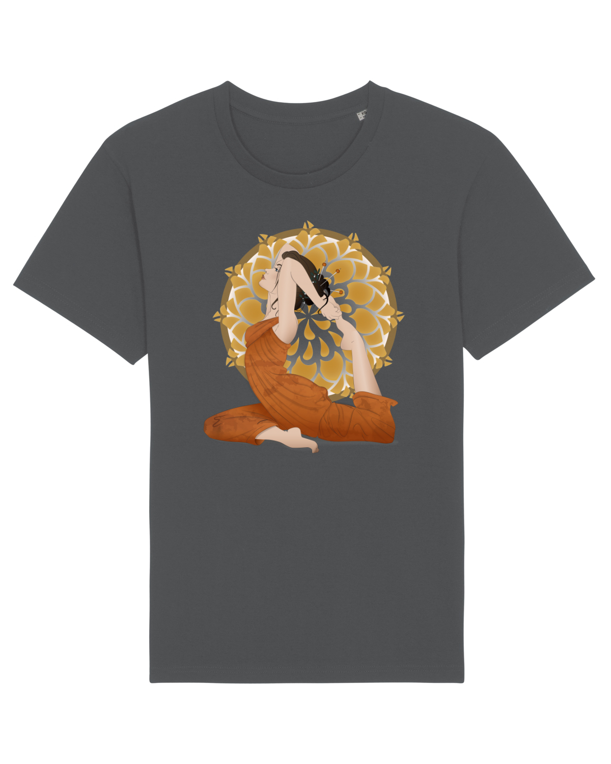 Tricou mânecă scurtă Unisex Rocker Anthracite
