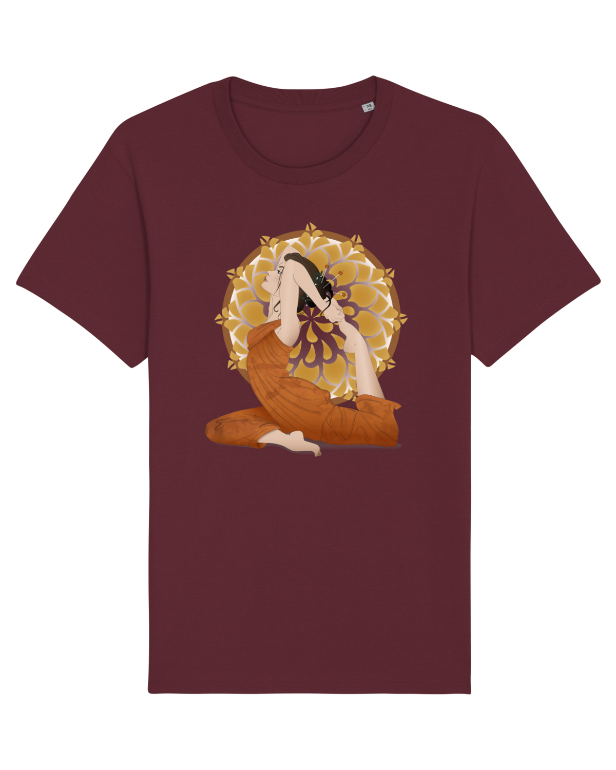 Tricou mânecă scurtă Unisex Rocker Burgundy