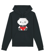 Cute Origami Baby Panda Hugging A Heart Hanorac Unisex Drummer