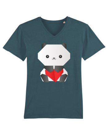 Cute Origami Baby Panda Hugging A Heart Stargazer