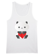 Cute Origami Baby Panda Hugging A Heart Maiou Bărbat Runs