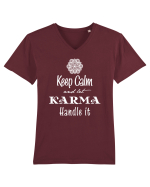 Let Karma handle it Tricou mânecă scurtă guler V Bărbat Presenter