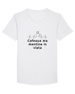 Cafeaua  ma mentine in viata Tricou mânecă scurtă guler larg Bărbat Skater