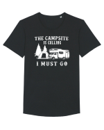 CAMPSITE Tricou mânecă scurtă guler larg Bărbat Skater