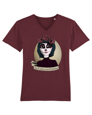 Calavera Catrina Burgundy
