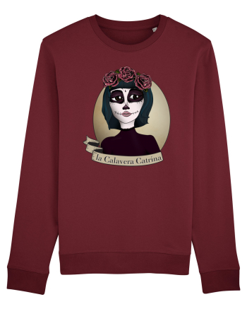 Calavera Catrina Burgundy