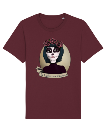 Calavera Catrina Burgundy
