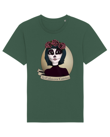 Calavera Catrina Bottle Green