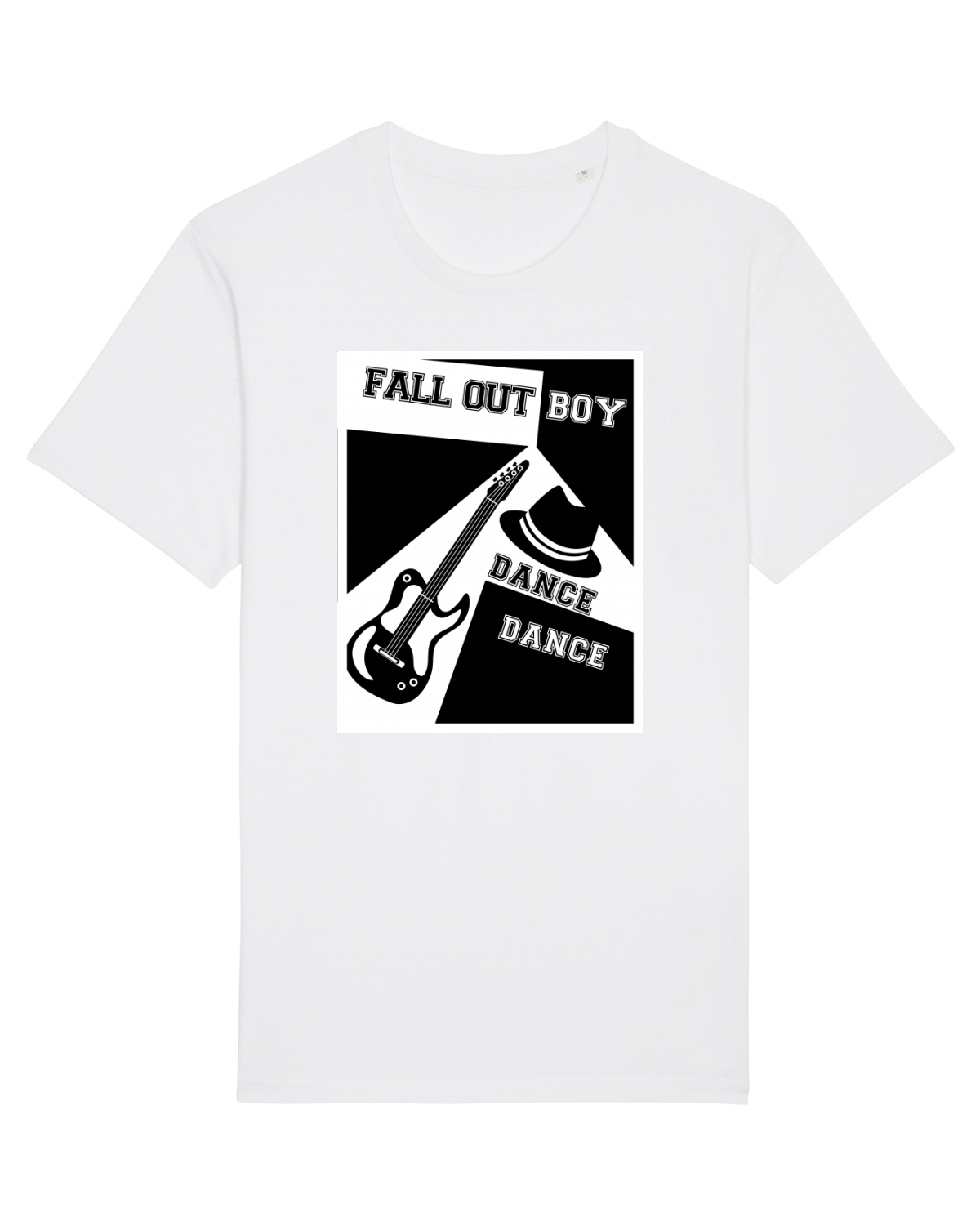 Tricou mânecă scurtă Unisex Rocker White