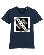 Caseta Old School  Tricou mânecă scurtă guler V Bărbat Presenter