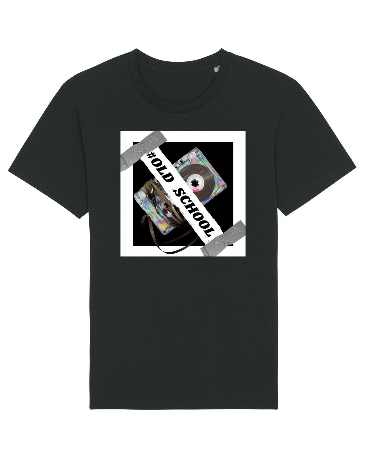 Tricou mânecă scurtă Unisex Rocker Black