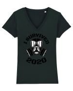 Am supravietuit 2020 Tricou mânecă scurtă guler V Damă Evoker