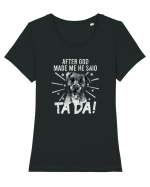 Pit Bull Vintage Tricou mânecă scurtă guler larg fitted Damă Expresser