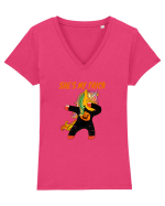 Ea e partenera mea Halloween Tricou mânecă scurtă guler V Damă Evoker