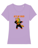 El e partenerul meu Halloween Tricou mânecă scurtă guler larg fitted Damă Expresser