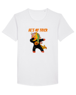 El e partenerul meu Halloween Tricou mânecă scurtă guler larg Bărbat Skater