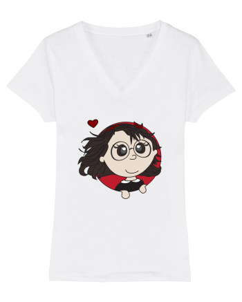 Geek Girl White