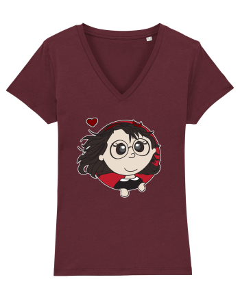 Geek Girl Burgundy