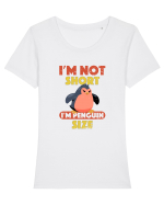 Un pinguin suparat Tricou mânecă scurtă guler larg fitted Damă Expresser