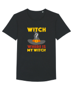 Unde este vrajitoarea mea? Tricou mânecă scurtă guler larg Bărbat Skater
