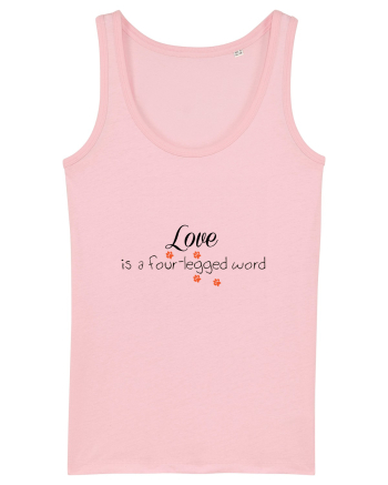 Four legged word LOVE Cotton Pink