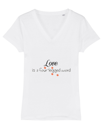 Four legged word LOVE White