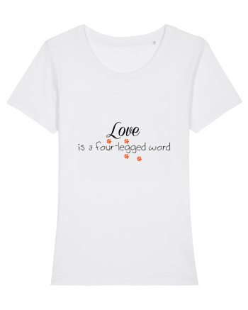 Four legged word LOVE White