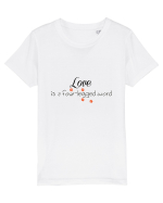 Four legged word LOVE Tricou mânecă scurtă  Copii Mini Creator