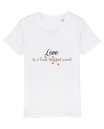 Four legged word LOVE White