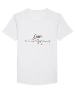 Four legged word LOVE Tricou mânecă scurtă guler larg Bărbat Skater