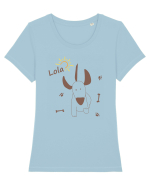 Lola Tricou mânecă scurtă guler larg fitted Damă Expresser