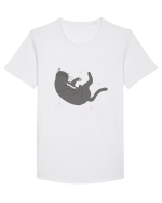 Pisicuta Tricou mânecă scurtă guler larg Bărbat Skater