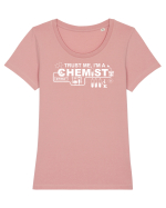 CHEMIST Tricou mânecă scurtă guler larg fitted Damă Expresser