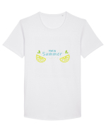 Hello summer Tricou mânecă scurtă guler larg Bărbat Skater