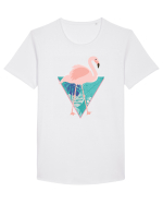 Flamingo Tricou mânecă scurtă guler larg Bărbat Skater