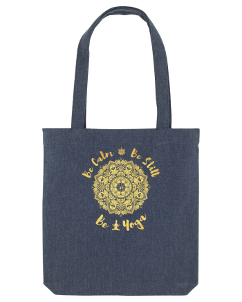 Be Calm Be Still Be Yoga Midnight Blue