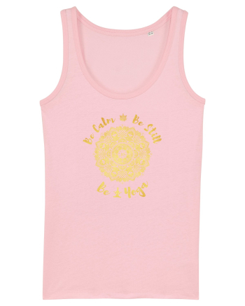 Be Calm Be Still Be Yoga Cotton Pink