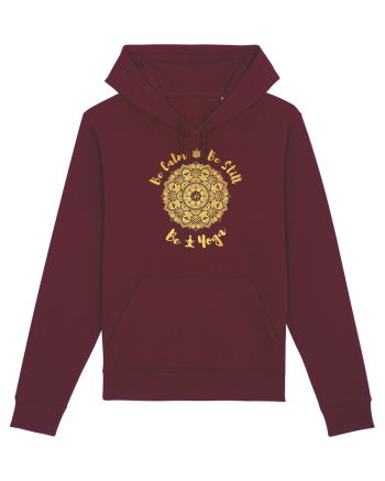 Be Calm Be Still Be Yoga Burgundy