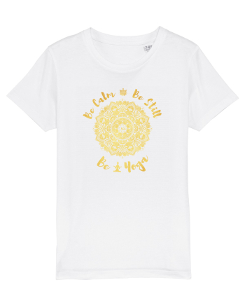 Be Calm Be Still Be Yoga White