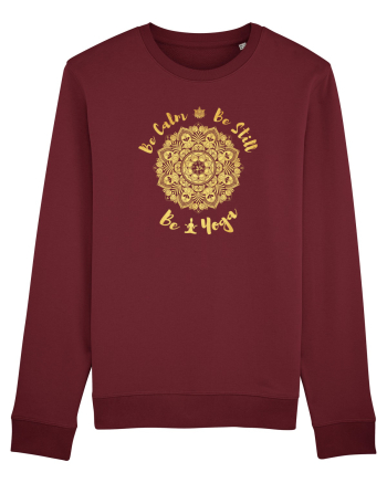 Be Calm Be Still Be Yoga Burgundy