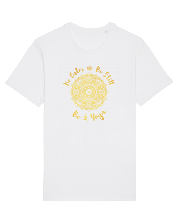 Be Calm Be Still Be Yoga White