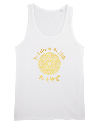 Be Calm Be Still Be Yoga White