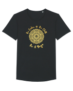 Be Calm Be Still Be Yoga Tricou mânecă scurtă guler larg Bărbat Skater