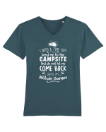CAMPSITE Tricou mânecă scurtă guler V Bărbat Presenter