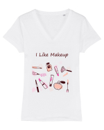 Makeup Tricou mânecă scurtă guler V Damă Evoker