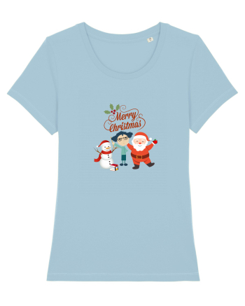 Merry Christmas Sky Blue