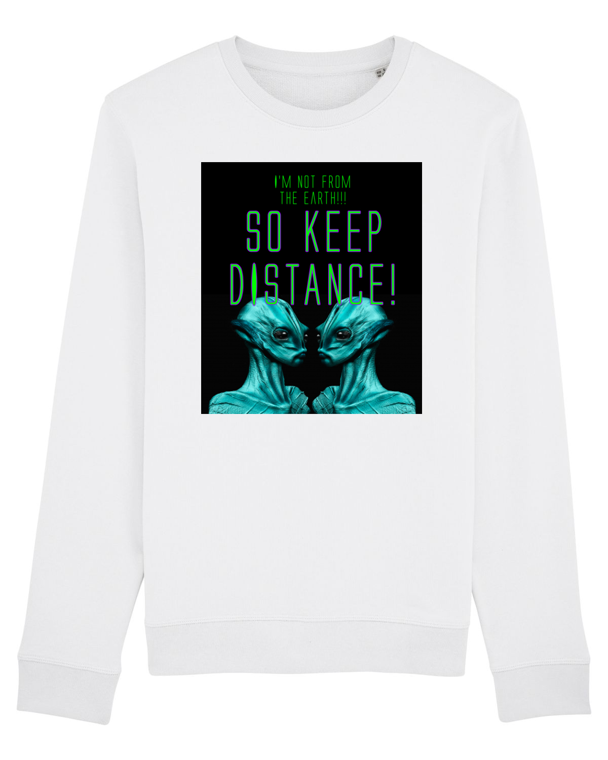 Bluză mânecă lungă Unisex Rise White
