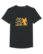 Cat Kitten Meow Tricou mânecă scurtă guler larg Bărbat Skater
