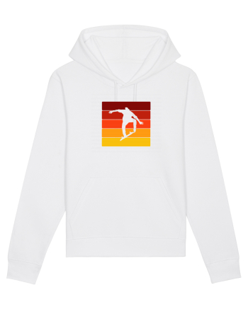 Retro Skateboarding Sunset - Skater For Life White